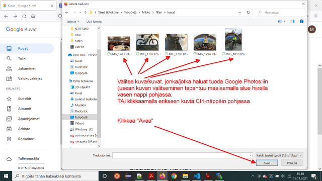Googledrive ohjeet