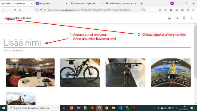 Googledrive ohjeet