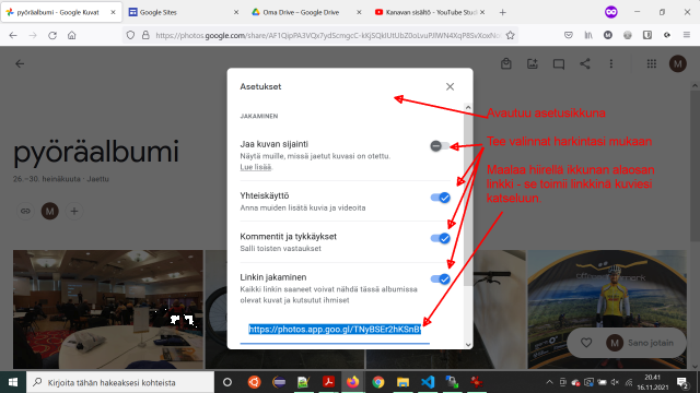 Googledrive ohjeet